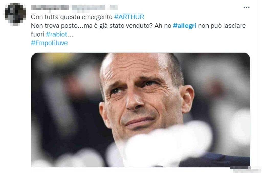 Tweet Allegri 