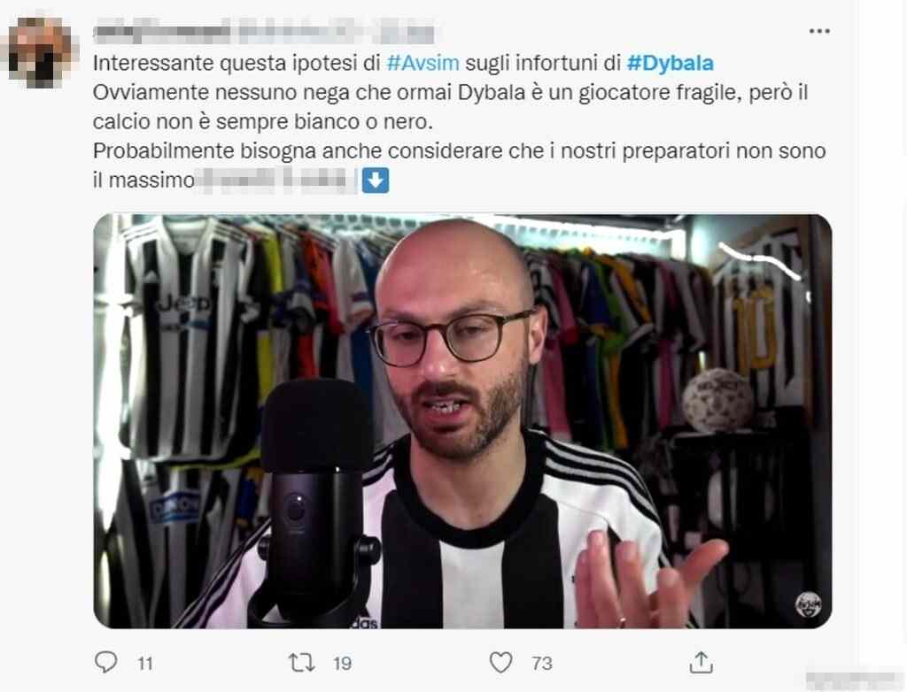 Tweet Dybala 