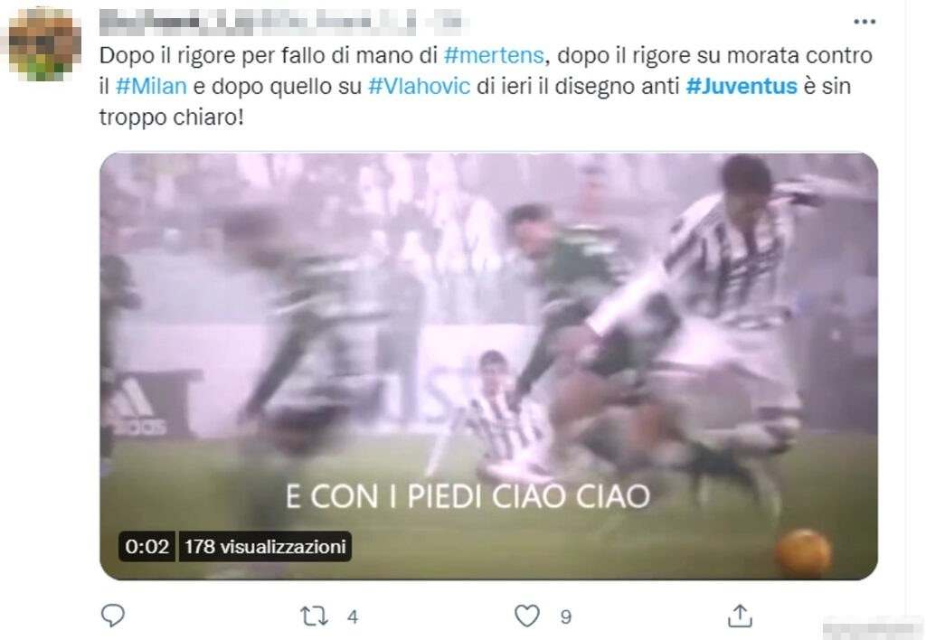 Tweet Juventus 