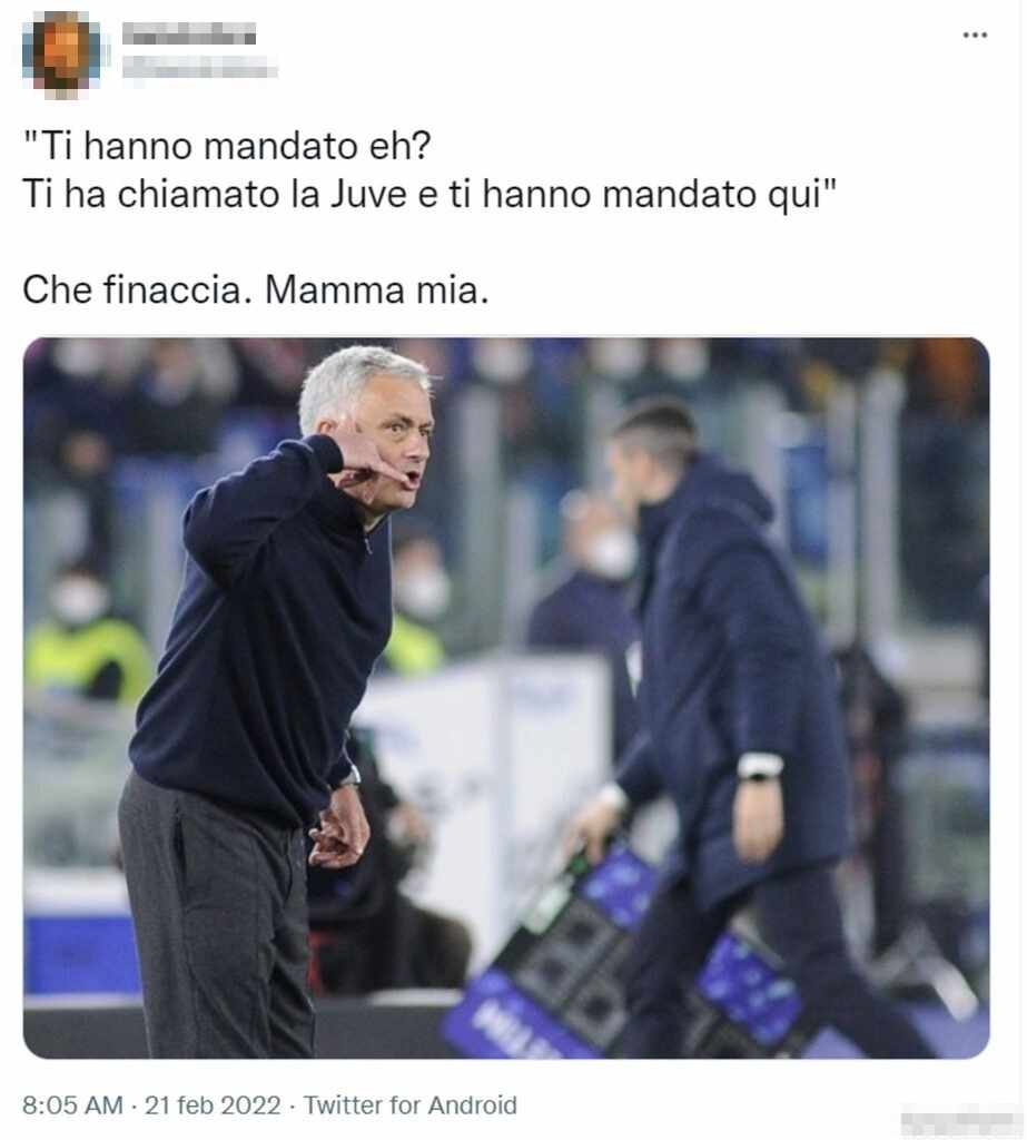 Tweet Mourinho 