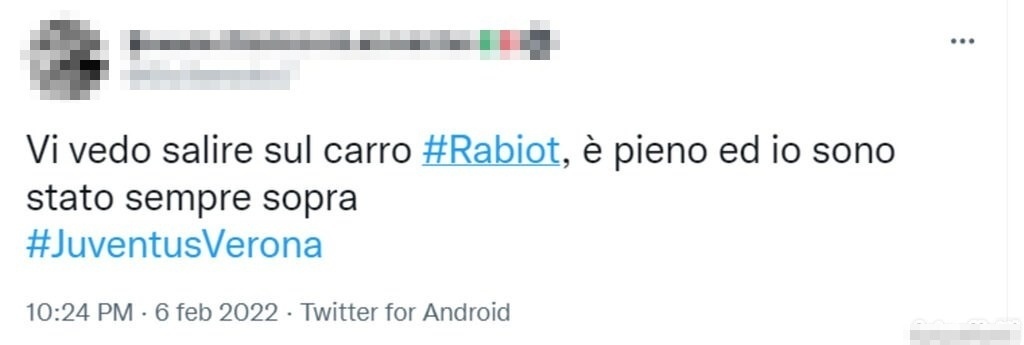 Tweet Rabiot