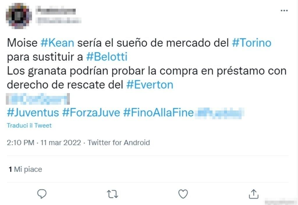 Tweet Kean 