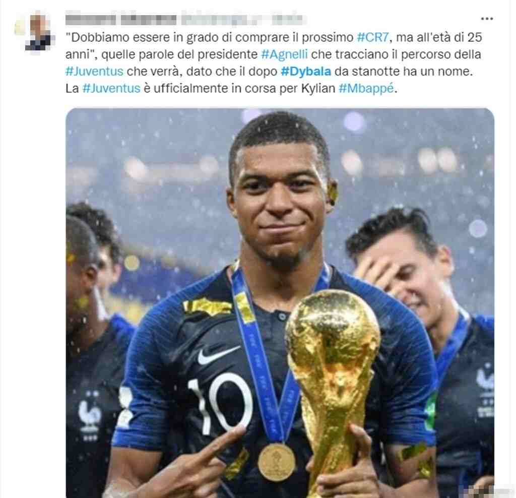 Tweet Mbappé