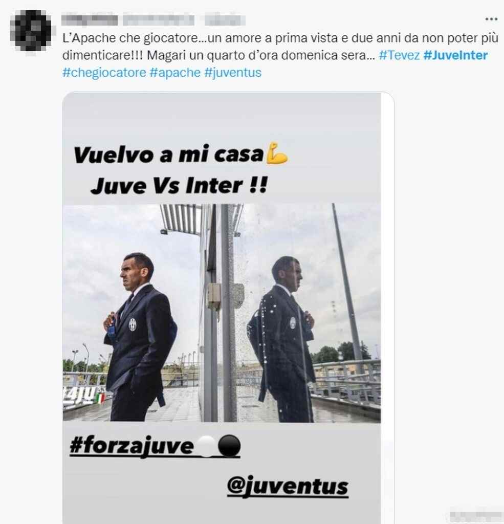 Tweet Tevez