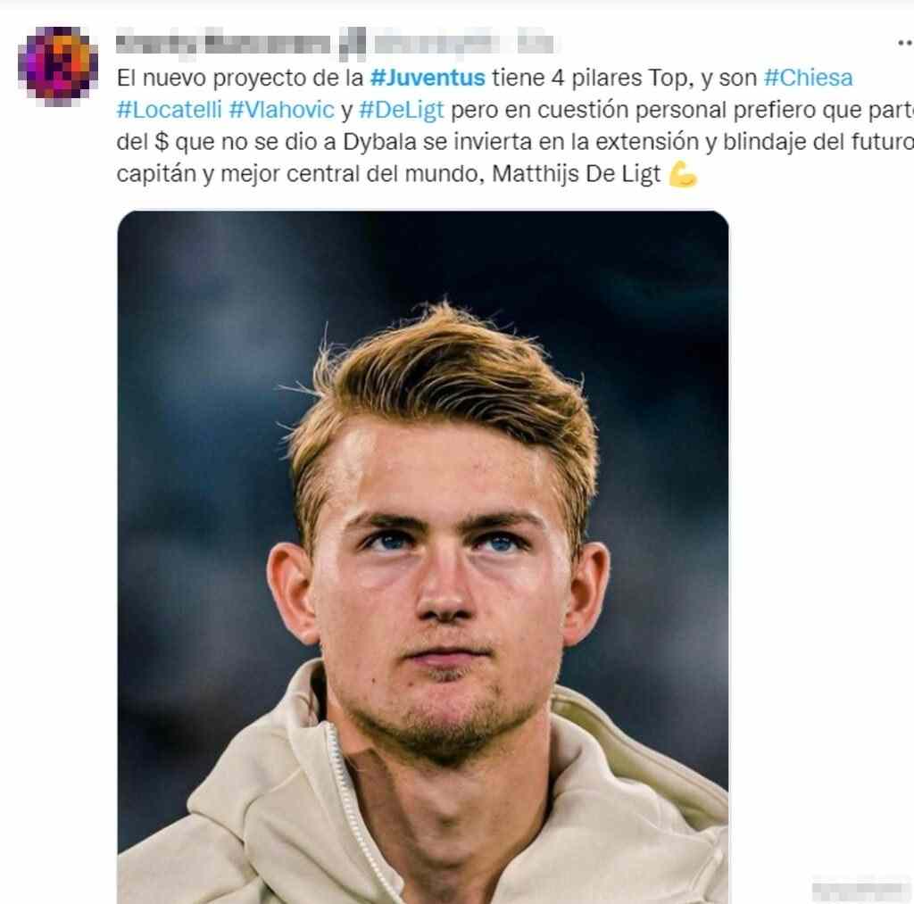 Tweet de Ligt 