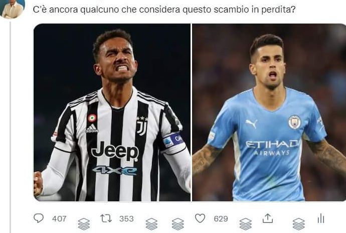 Danilo Cancelo Juventus (Twitter)