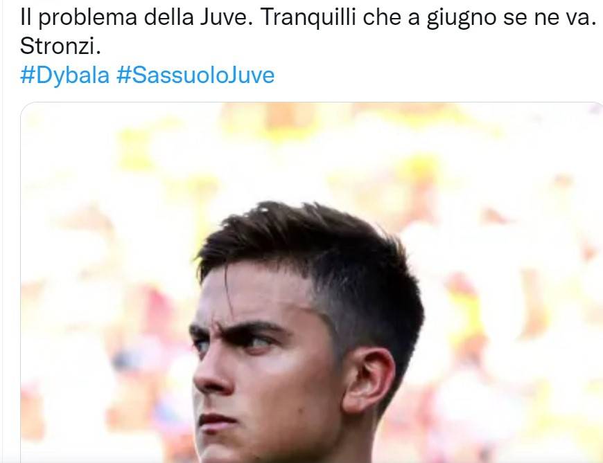 Paulo Dybala Sassuolo Juventus (Twitter)