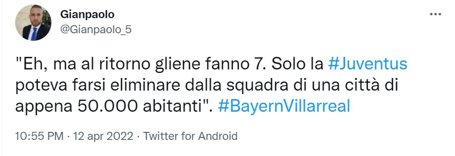 Bayern Villarreal (Twitter)