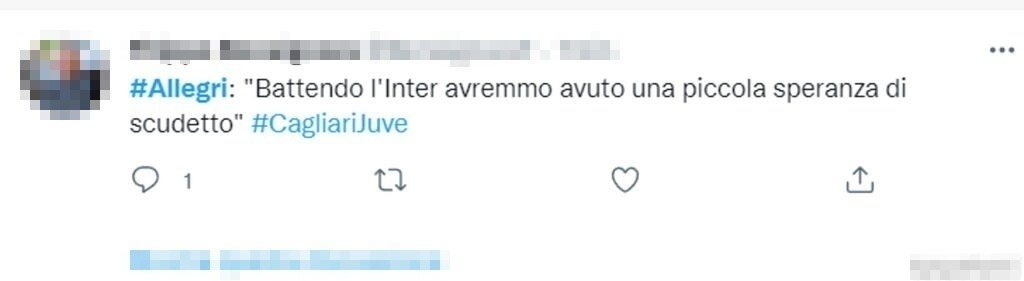 Tweet Allegri 