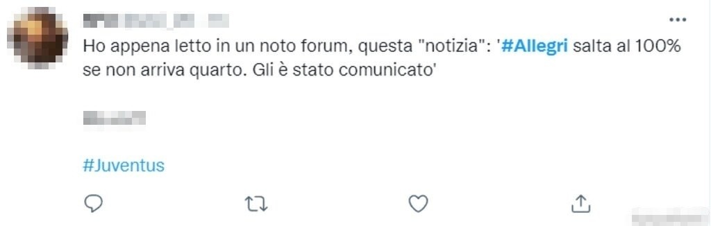 Tweet Allegri 