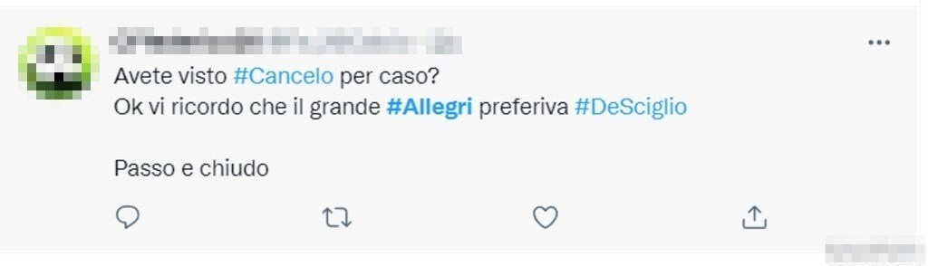 Tweet Cancelo 