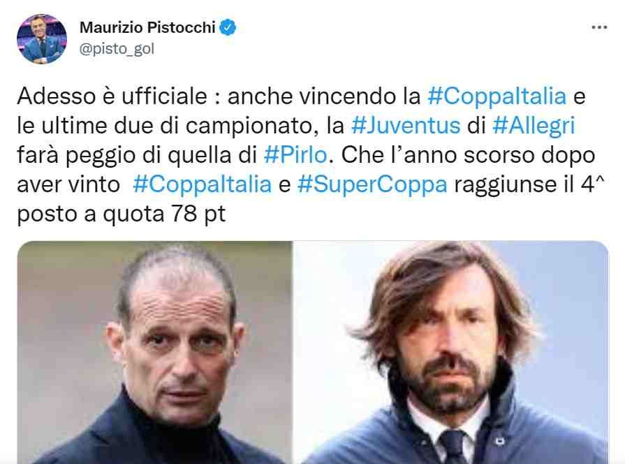 Maurizio Pistocchi Allegri Pirlo (Twitter)