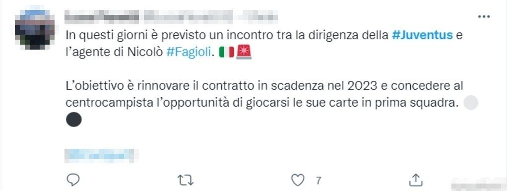 Tweet Fagioli 