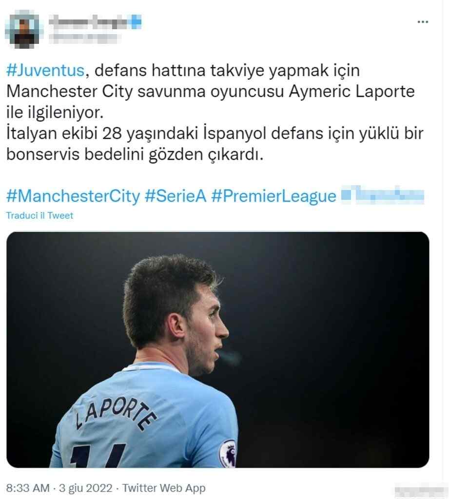 Tweet Laporte