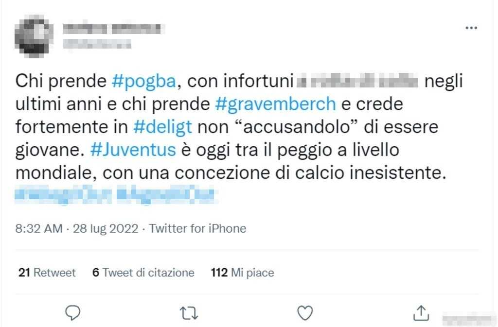 Tweet Juventus