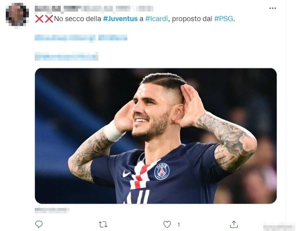 Tweet Icardi 