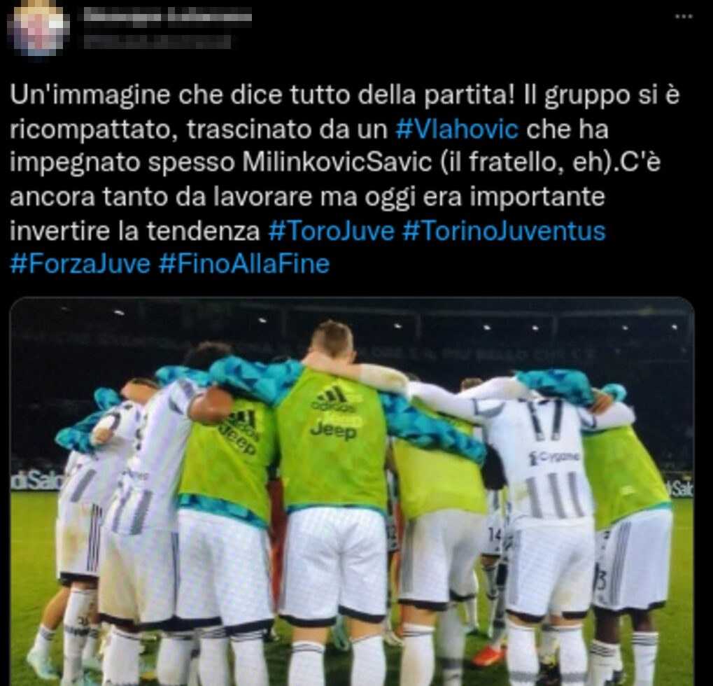 Juve tweet