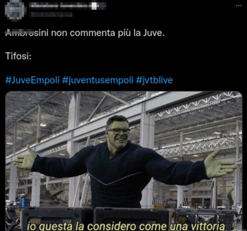 Juventus tweet