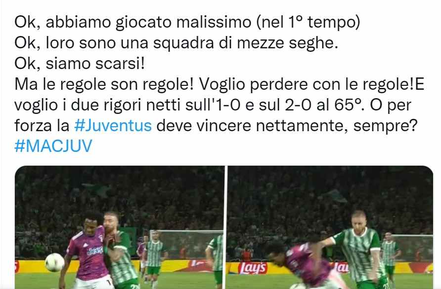 Rigori Juventus