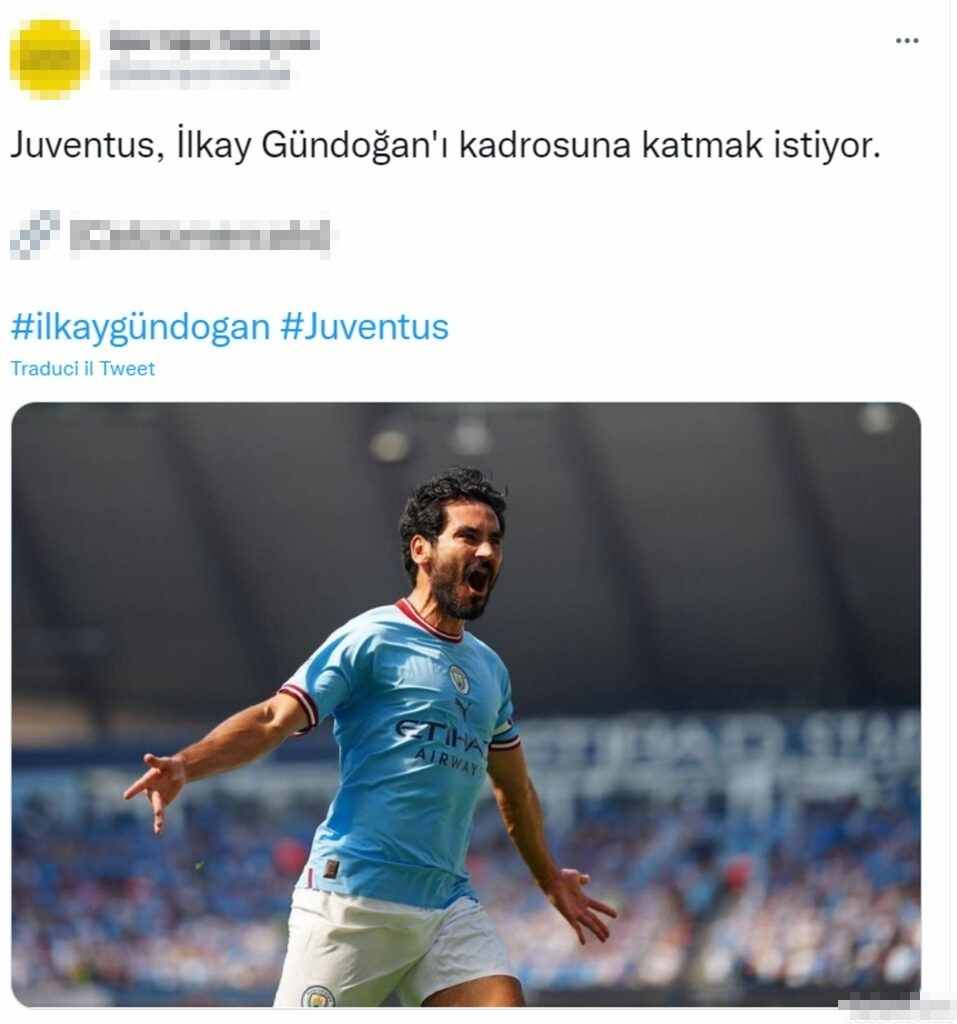 Tweet mercato