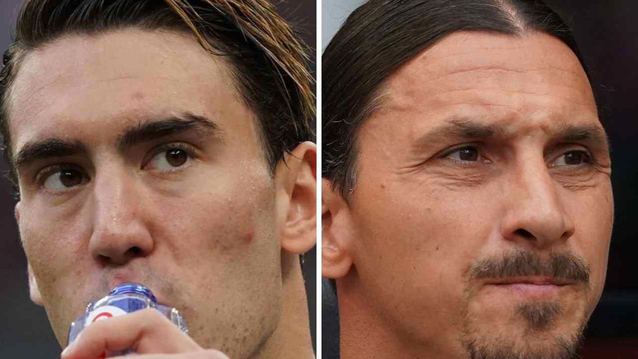 Vlahovic e Ibrahimovic