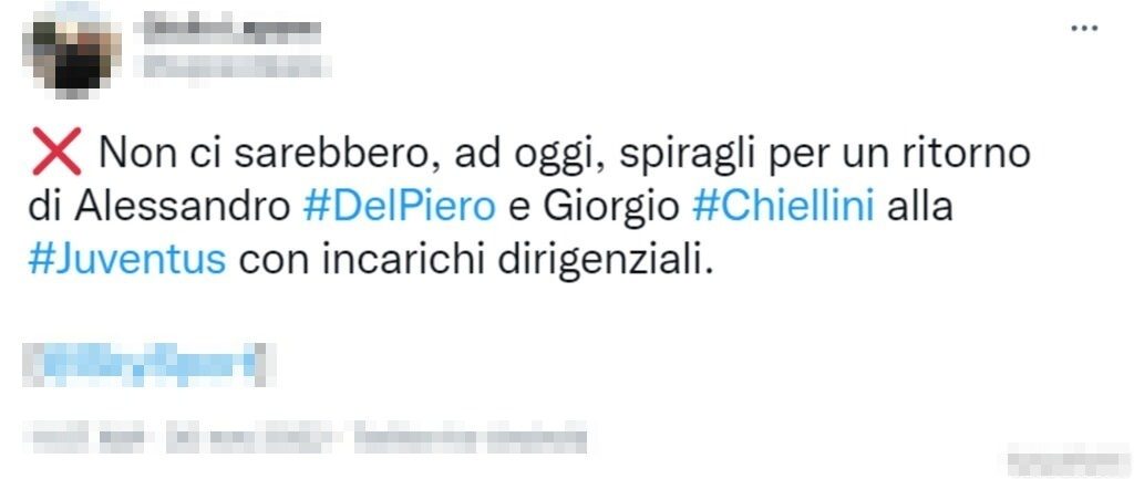 Tweet Juve