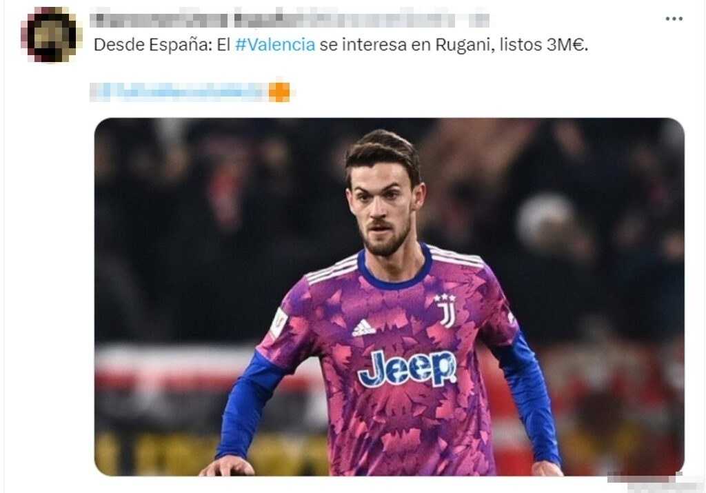 Tweet Rugani 