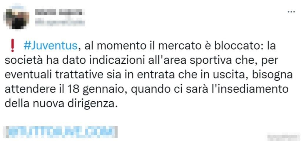 Tweet mercato 