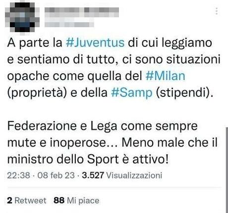 Juventus Milan Sampdoria